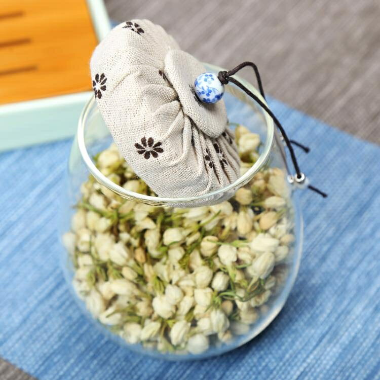 玻璃茶葉罐花茶普洱存茶罐透明密封罐醒茶罐軟木塞茶葉包裝盒 【年終特惠】