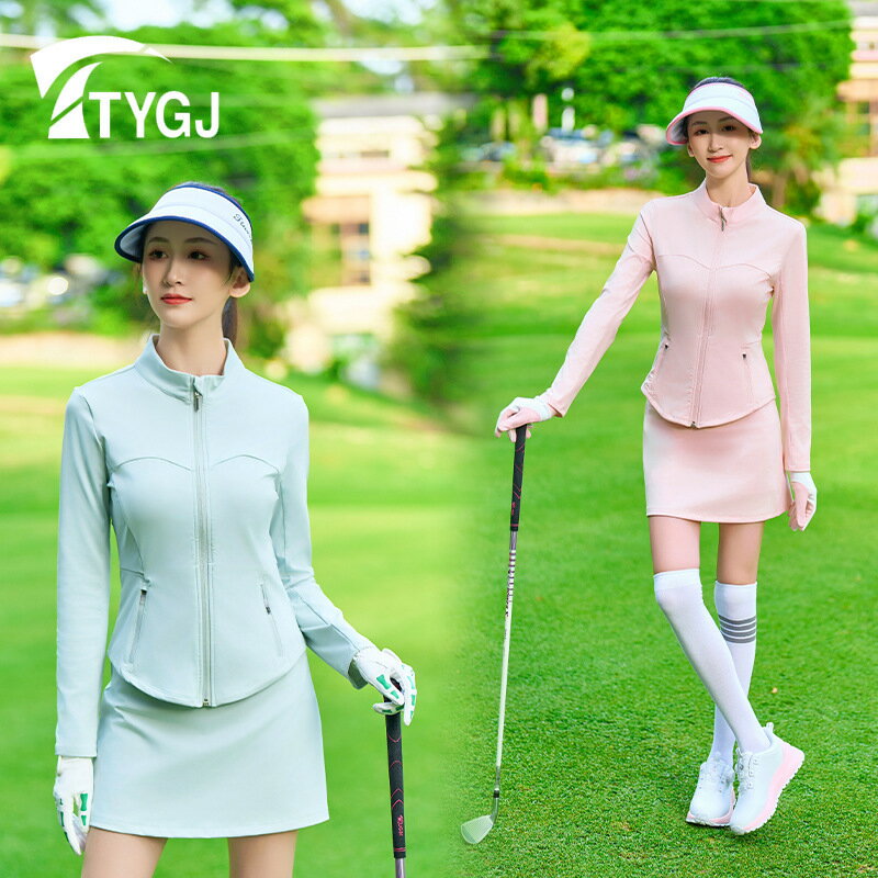 TTYGJ秋季新款修身時尚立領女士運動外套高爾夫運動服飾休閑上衣