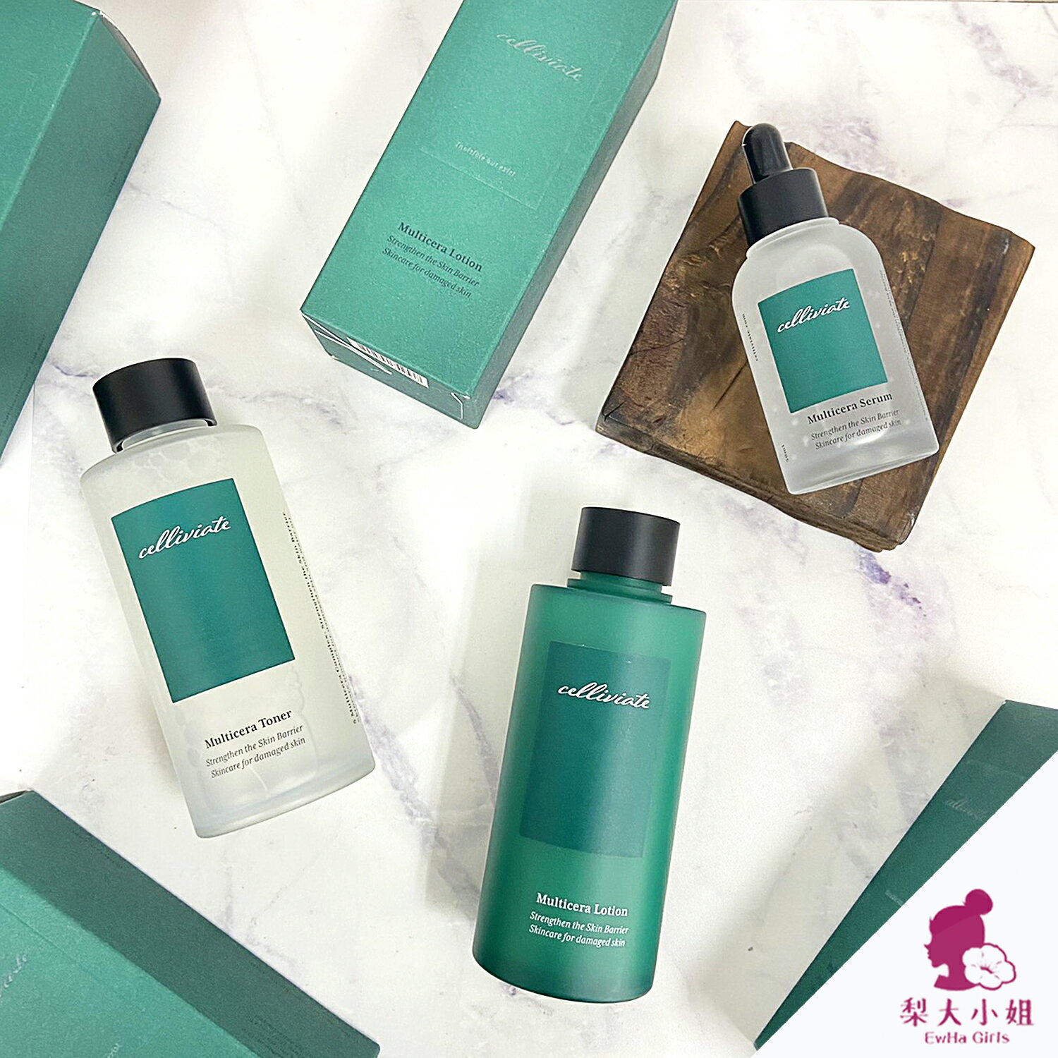 【梨大小姐】Celliviate 五重複合神經酰胺修復化妝水 分子釘化妝水 精華液 安瓶 乳液 化妝水 積雪草 舒緩 0