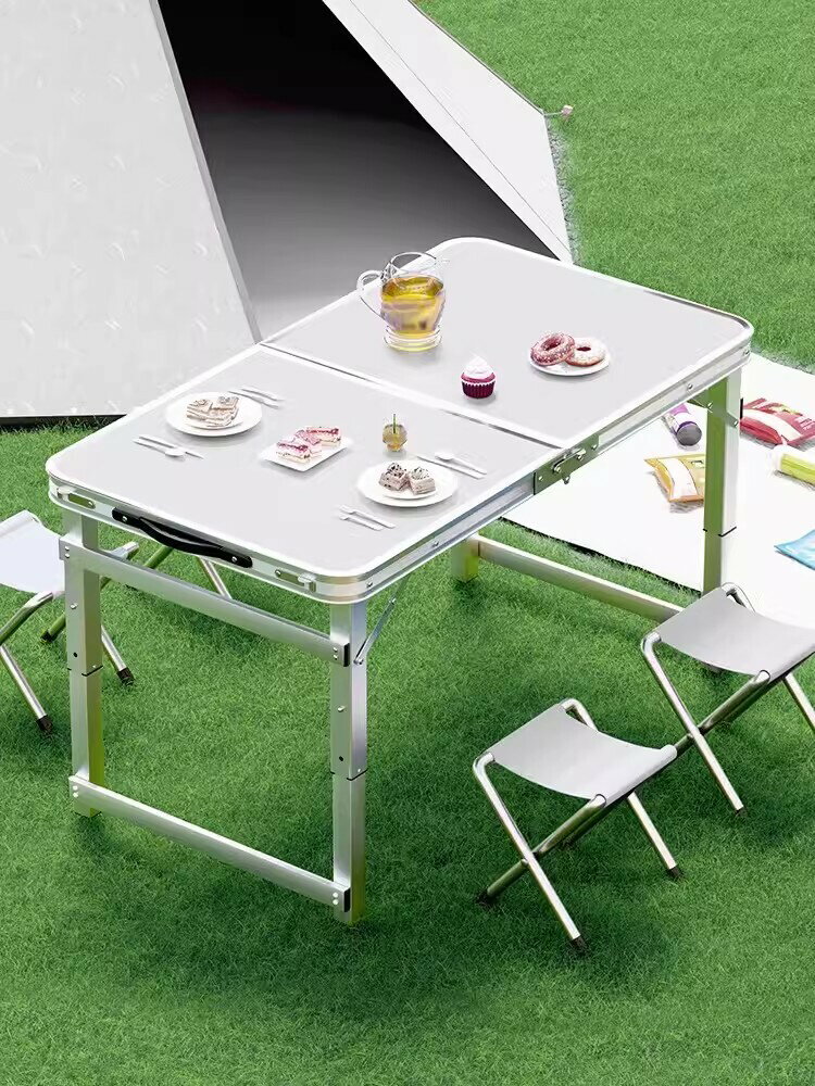 戶外折疊桌椅可升降露營夜市擺攤桌子便捷式地推桌簡易家用促銷桌