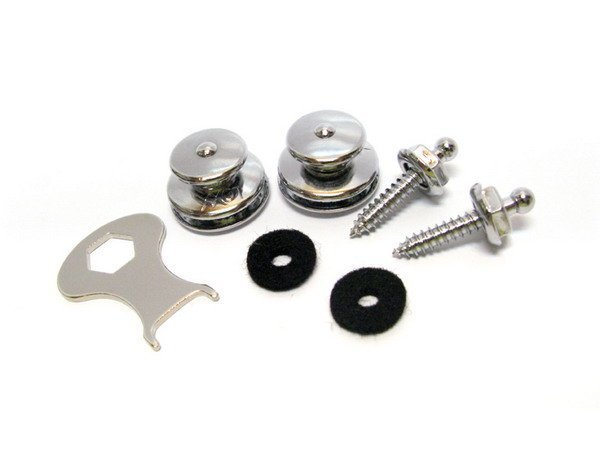 全新 LOXX 德製安全肩帶釦-電吉他/電貝斯 Bass 用-輕鬆銀色(電鍍鎳) E-NICKEL【唐尼樂器】