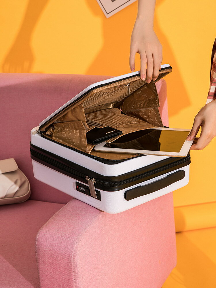 小型輕便16寸復古密碼手提箱男女行李箱登機迷你韓版收納小旅行箱