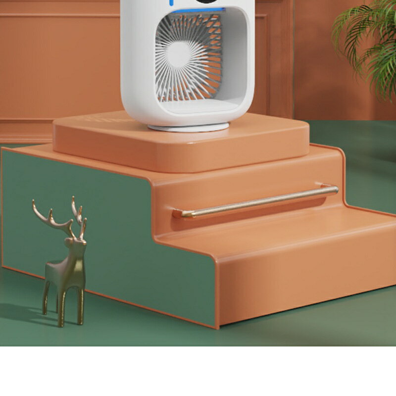 新款USB迷你製冷空調家用小型冷風機便攜移動加溼桌面水冷電風扇 7