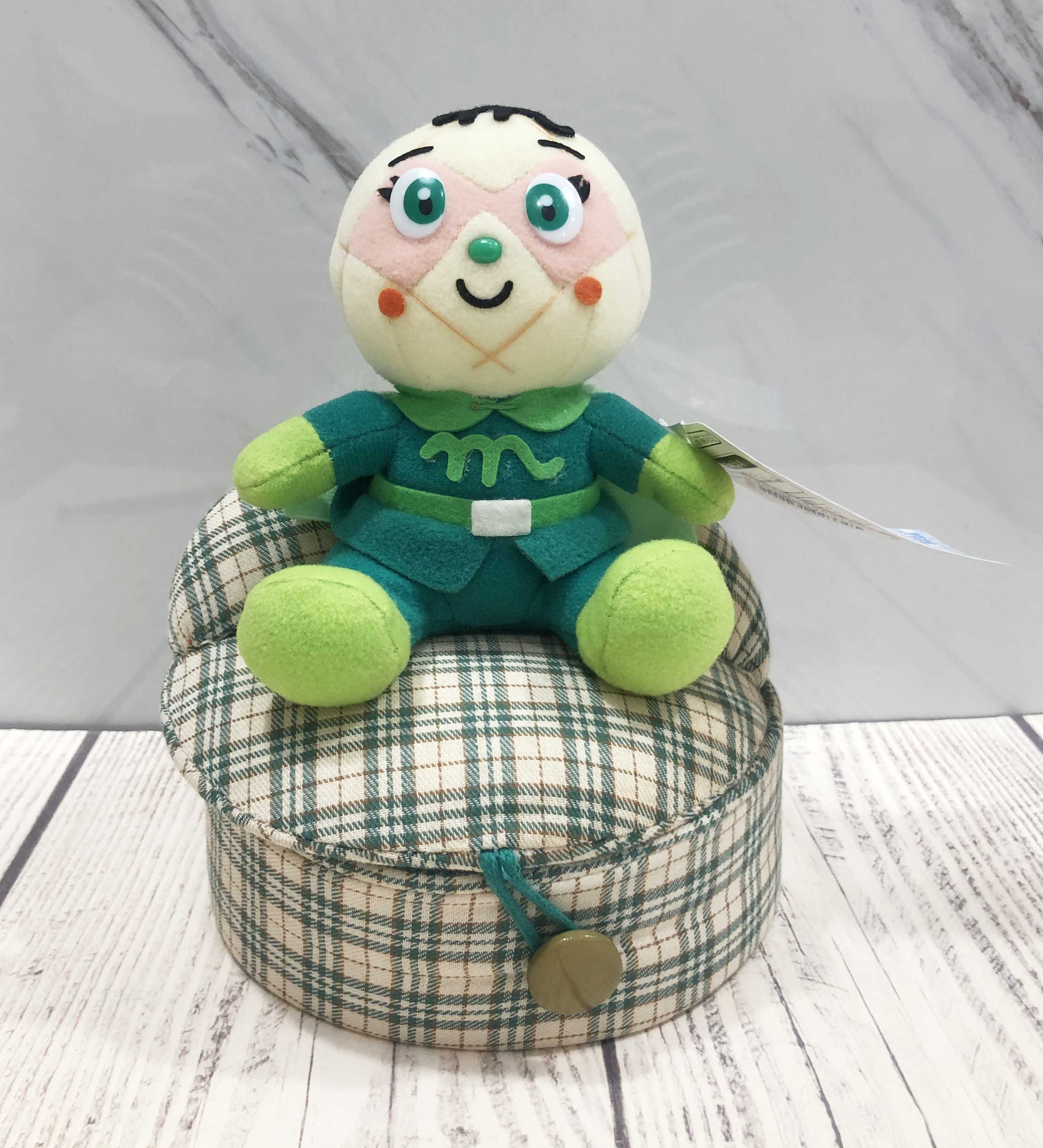 【震撼精品百貨】麵包超人 Anpanman~絨毛置物盒-菠蘿麵包*13420