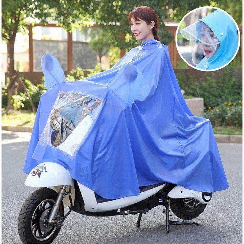電動車女裝摩托車自行電瓶車透明雨披單單人成人男女時尚電車雨衣