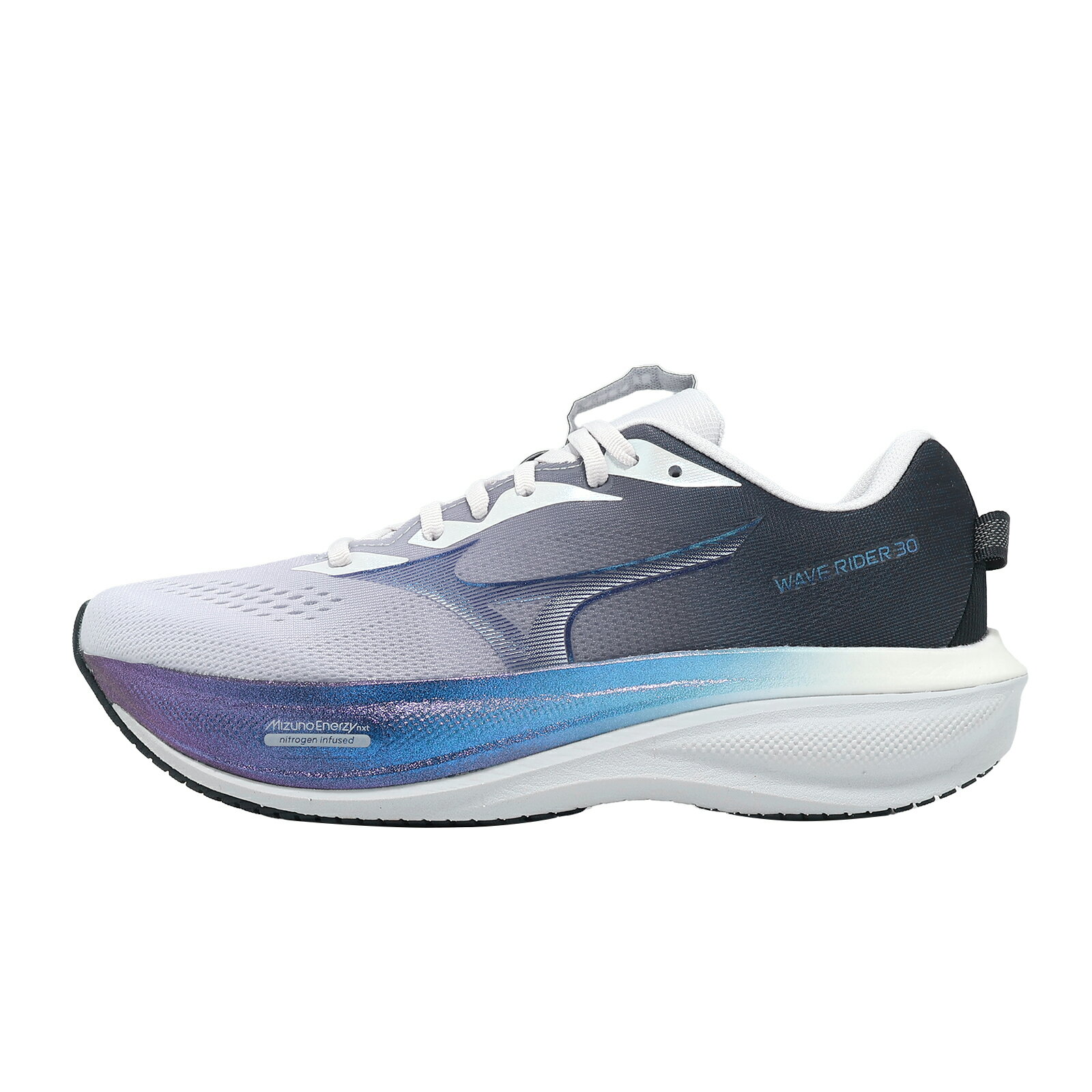 Mizuno 美津濃 慢跑鞋 Wave Rider 30 男鞋 紫 月光 厚底 緩震 運動鞋 J1GS2620-99