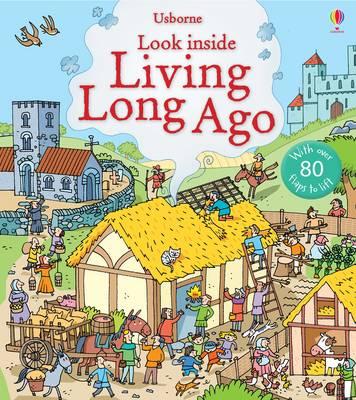 英國 Usborne 翻翻書 look inside Living Long Ago 古代生活 ＊夏日微風＊