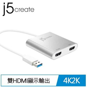 【最高22%回饋 5000點】j5create JUA365 USB3.0 to HDMI雙外接顯卡