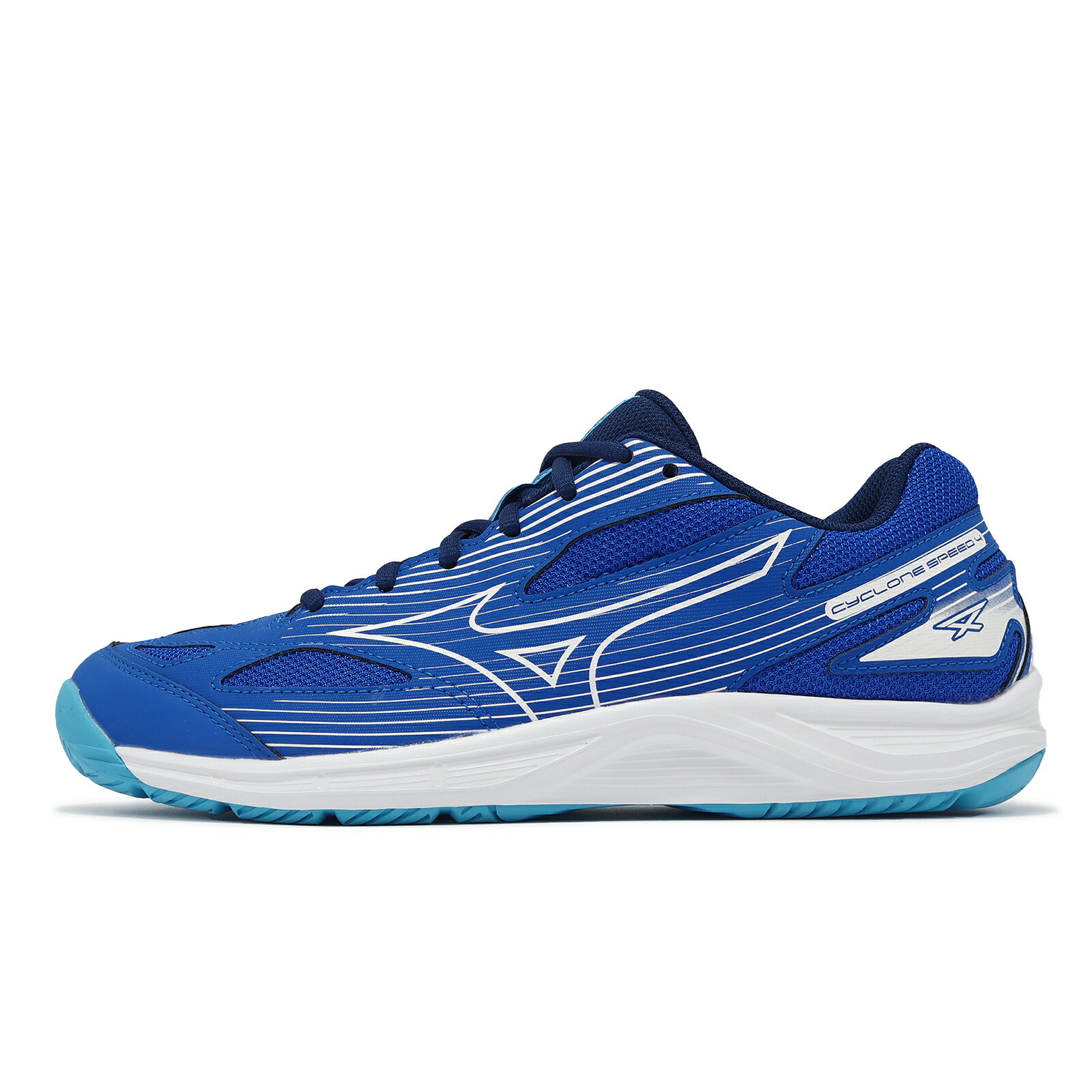 Mizuno Cyclone Speed 4 藍白羽排鞋