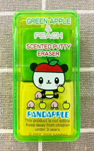 【震撼精品百貨】Pandapple Sanrio 蘋果熊貓 三麗鷗蘋果熊貓香水橡皮擦-透明綠#52964 震撼日式精品百貨