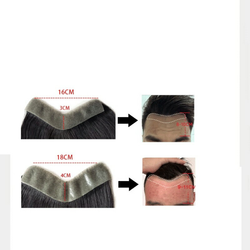 現貨+預購 男假髮髮片全真髮假髮透氣假髮片輕量免打理隱形增髮量假髮接髮-M型補髮2款74kb18【獨家進口】【米蘭精品】