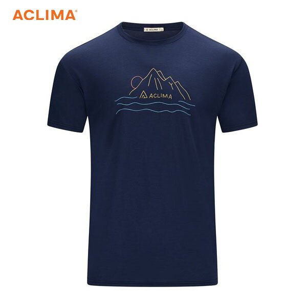 挪威[ACLIMA]LW140 Classic Tee Sunset M 男輕量T恤-夕陽/美麗諾羊毛/抗臭抑菌/溫控調節