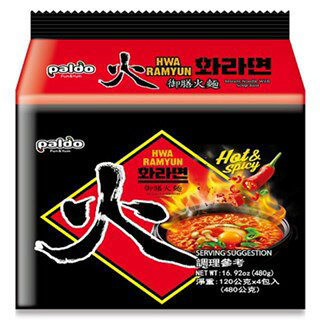 《 Chara 微百貨 》 韓國 八道 Paldo 御膳 火麵 120g X 4包入 團購 批發