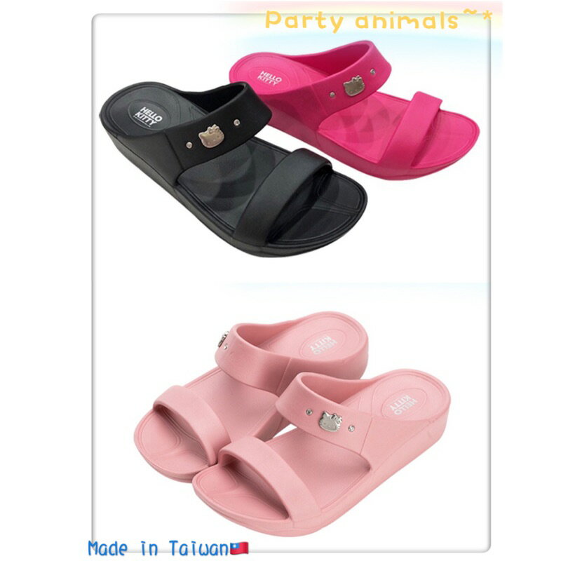 ⭐️Party Animals⭐️2019 Hello Kitty 凱蒂貓 厚底拖鞋 輕量拖鞋 厚底 一體成型 台灣製造