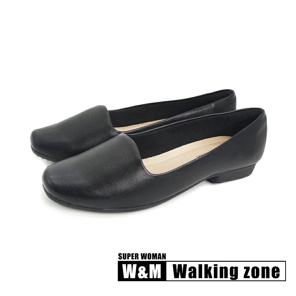 WALKING ZONE SUPER WOMAN系列 Ballets平底鞋 女鞋-全黑膚色墊款