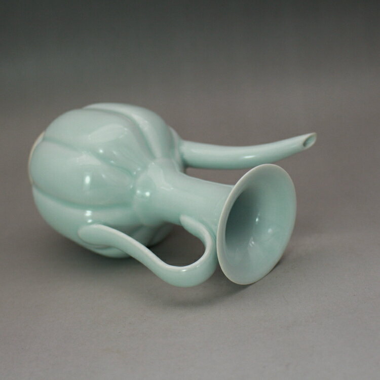 宋湖田窯影青釉瓜棱執壺酒壺古董古玩仿古陶瓷器收藏羽墨軒| 協貿國際