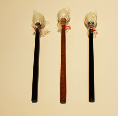 佛教用品法器配件木魚棒木魚錘木魚槌原色紅木色黑色黃色3--8英寸 2