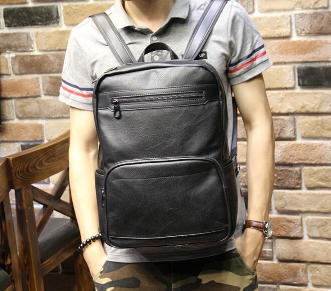 <br/><br/>  FINDSENSE Z1 韓國 時尚 潮 男 皮質 休閒運動 學生包 書包 電腦包 旅行包 後背包 雙肩包<br/><br/>