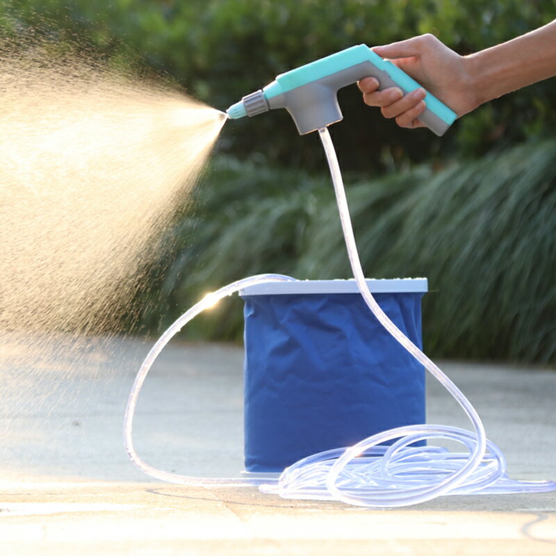 家用電動充電壓式噴頭塑料噴壺澆花洗車可搭配水管噴霧器灑水壺