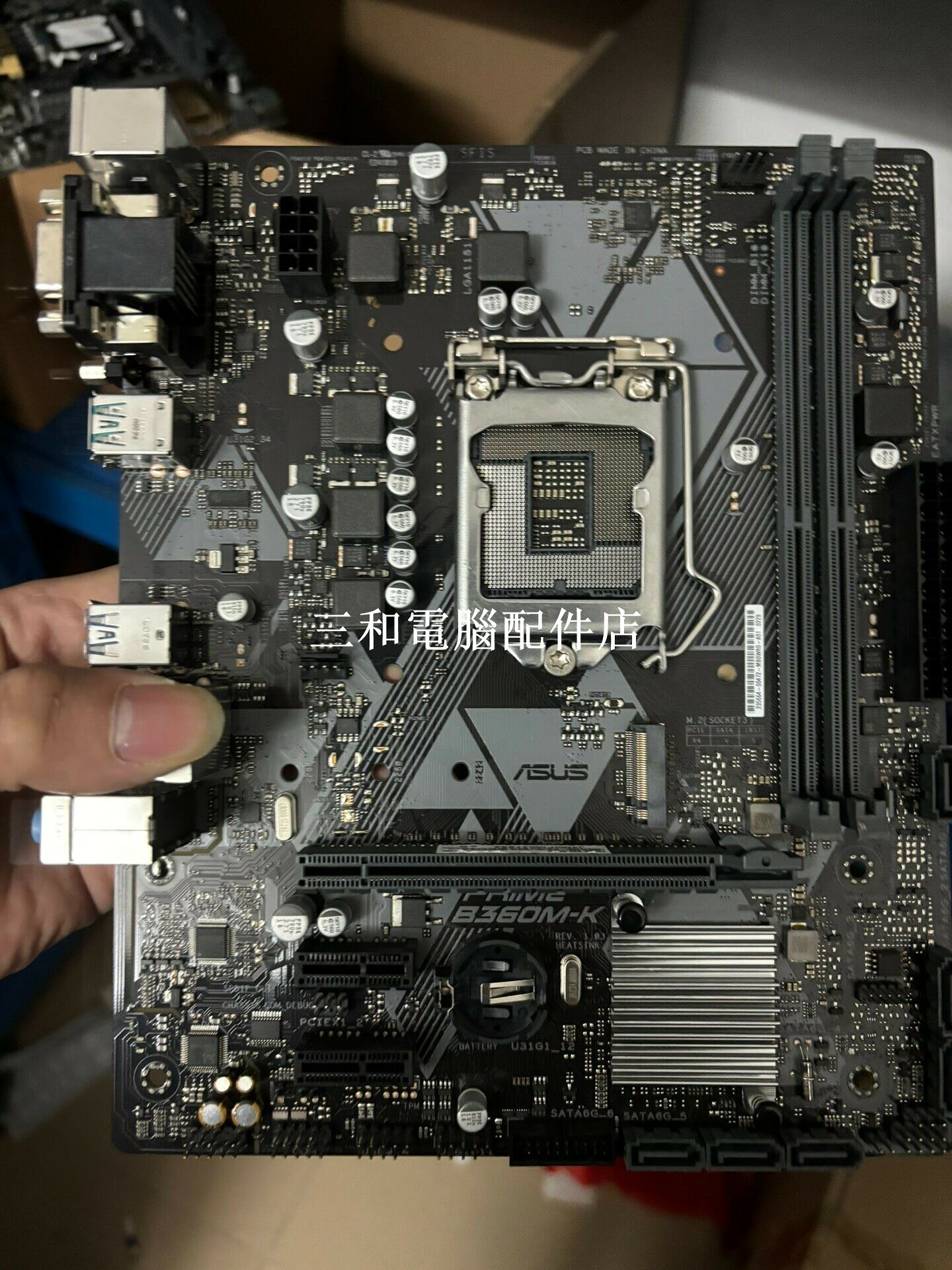 充新華碩B360M-K 帶M 2 輕微使用痕跡 成色新 穩定高效