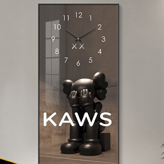 🎪諾米家居🎪潮流KAWS暴力熊裝飾時鐘畫 時尚時鐘 暴力熊掛畫 餐廳玄關鐘錶掛畫客廳鐘錶畫時鐘畫 時鐘掛鐘掛畫 新房送禮
