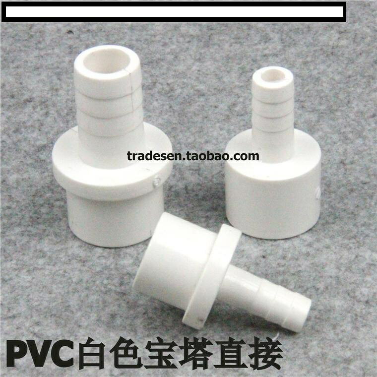 【優選百貨】PVC寶塔接頭 塑膠寶塔直接 軟硬管對接頭 插口 寶塔軟硬管快接頭