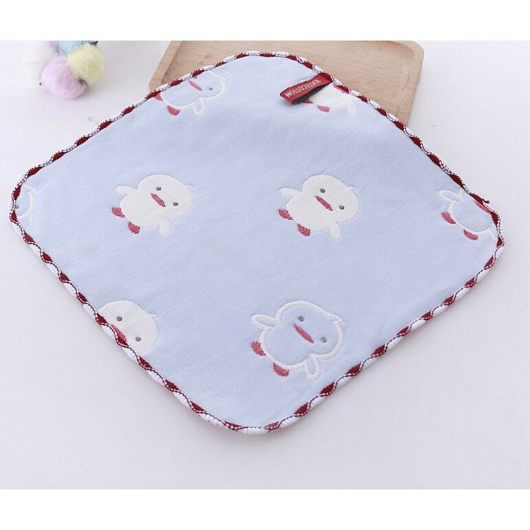 台灣現貨｜純棉三層紗布提花童巾  三層紗 超吸水 親膚 純棉 紗布巾 毛巾口水巾 洗澡巾 六層紗方巾｜丹丹悅生活 2