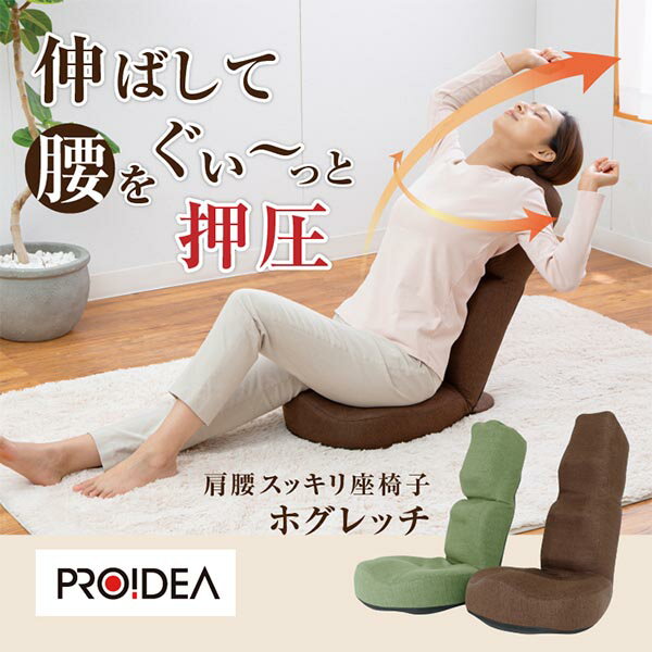 日本代購 PROIDEA 肩腰伸展 按摩椅墊 坐墊 背部 腰部 舒壓 減壓 多角度調節 美姿 正姿 0070-4135