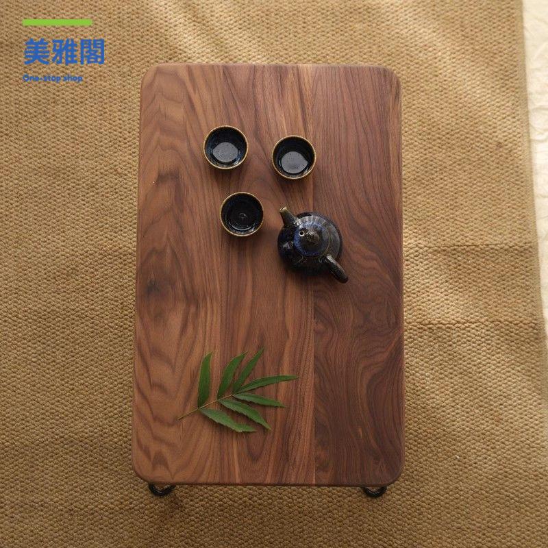 現貨！茶幾 實木茶幾 小茶幾 沙發邊幾 網紅胡桃木飄窗桌子輕奢榻榻米可折疊矮桌日式小茶幾實木炕幾茶臺 特價出 免運 開發票【hua3/18】
