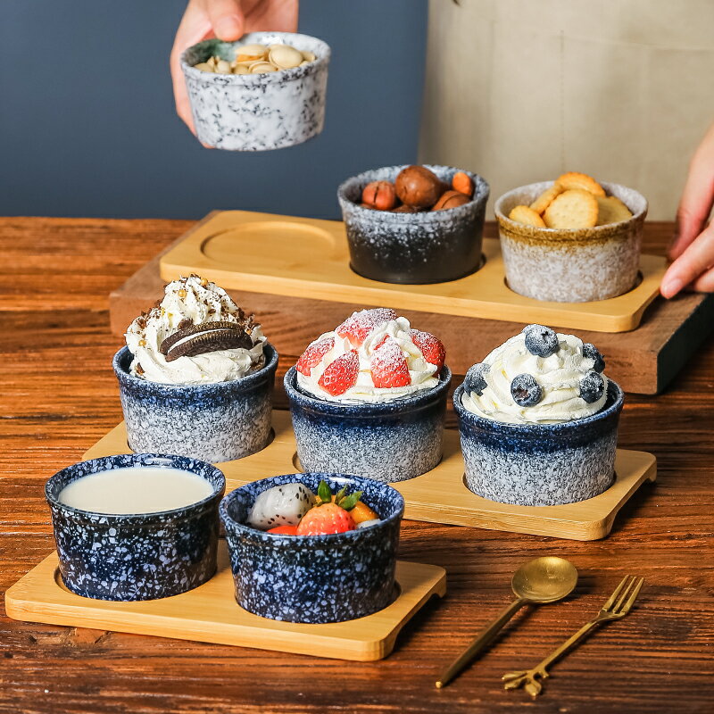 日式餐具陶瓷烘焙小甜品蛋糕杯烤布丁碗舒芙蕾烤碗蒸蛋盅烤箱專用