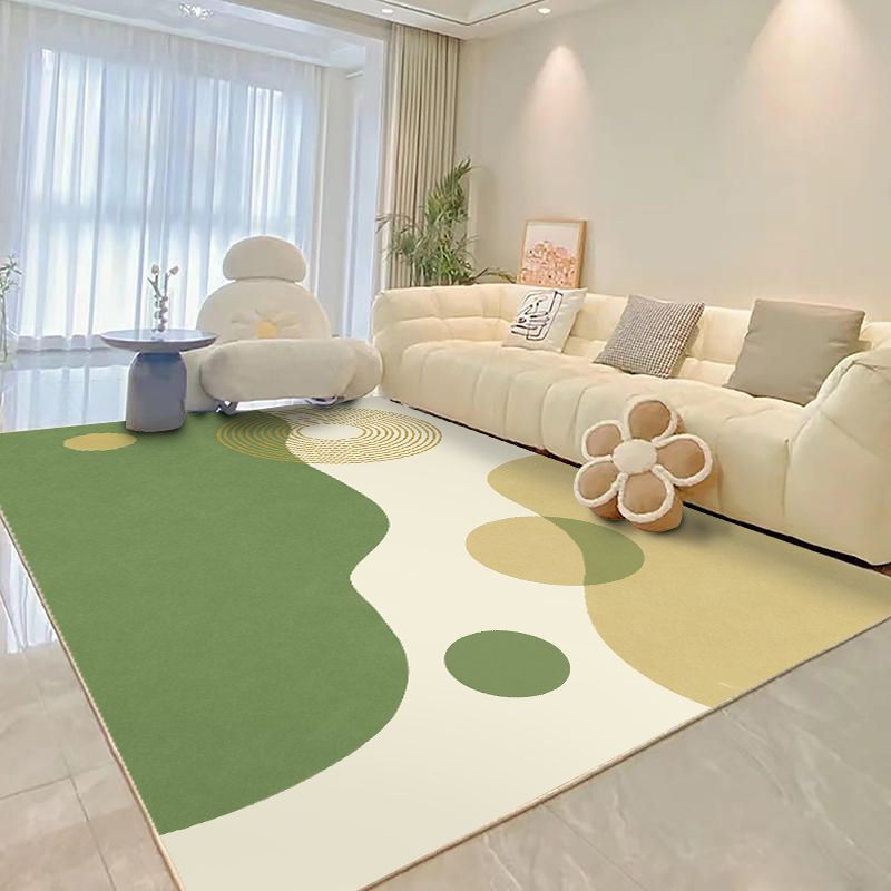 【滿388出貨】客廳地毯家用小清新大面積地毯免洗防污隔塵地墊夏天沙發茶幾毯