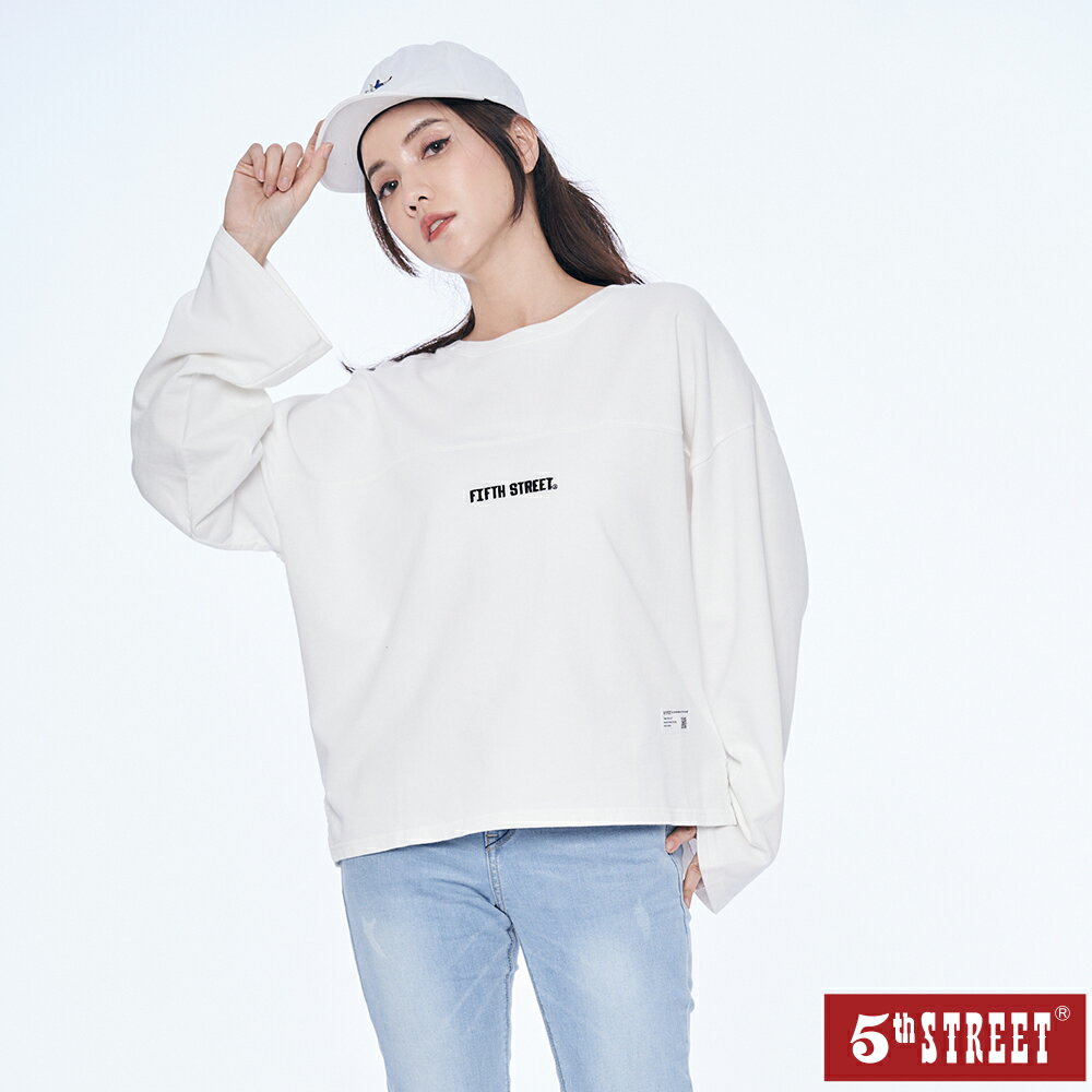 女裝 後挖洞上衣 米白 (560891) 【5th STREET】【年貨節全館390起】 最高折426