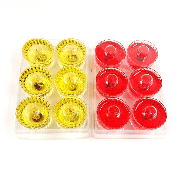 【新華芳】毫光果凍燈 黃色 紅色 敬神 禮佛