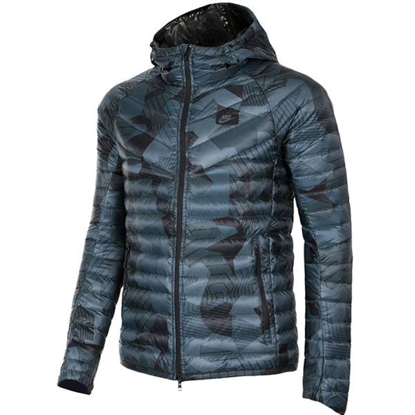 NIKE AS NSW HOODED DOWN FILL AOP 男裝 羽絨外套 迷彩 綠色 【運動世界】 823678-021