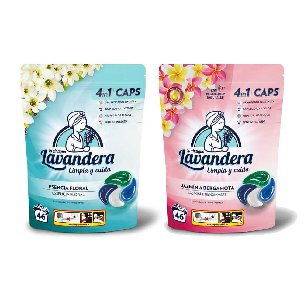 【史代新文具】拉娜LAL 百花 茉莉佛手柑 洗衣膠囊 (22g/46顆/袋)