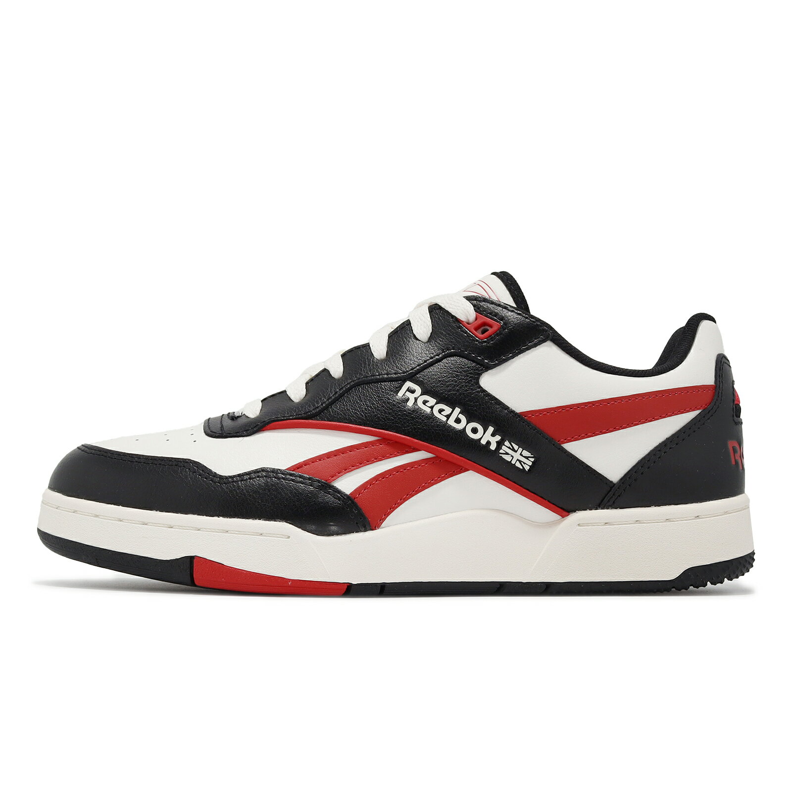 Reebok 休閒鞋 BB 4000 II 男鞋 黑 白 紅 低筒 皮革 復古 運動鞋 100074745