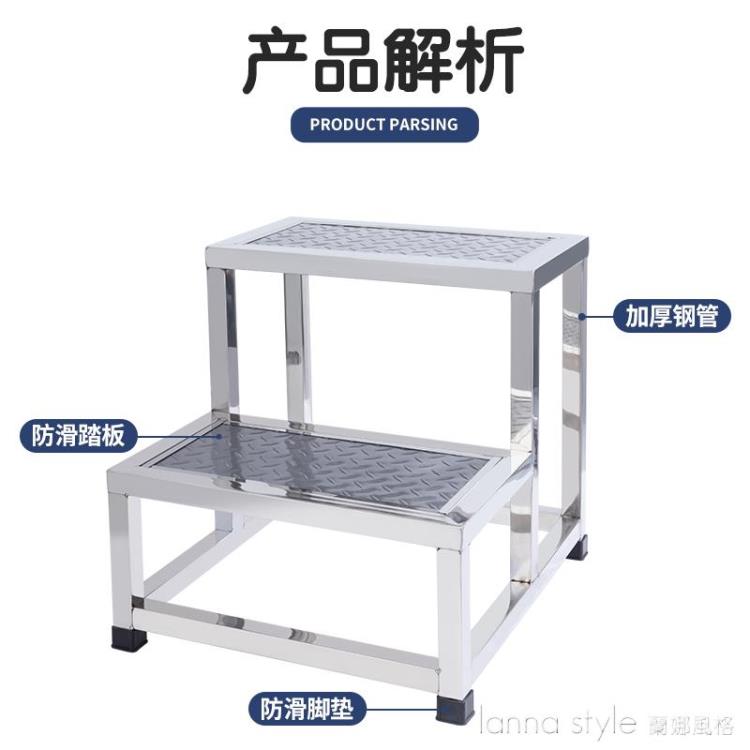 摺疊梯 不銹鋼腳踏凳家用梯台階踏步三步樓梯兩二三四步梯台階凳室內梯凳 幸福驛站