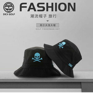 新款DEX GOLF高爾夫男女士球帽盆帽運動防雨帽漁夫帽功能性有頂帽