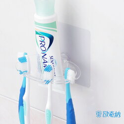 歐奇納 OHKINA 隨手貼系列_多用途牙刷架/香皂架重複貼掛勾-1入