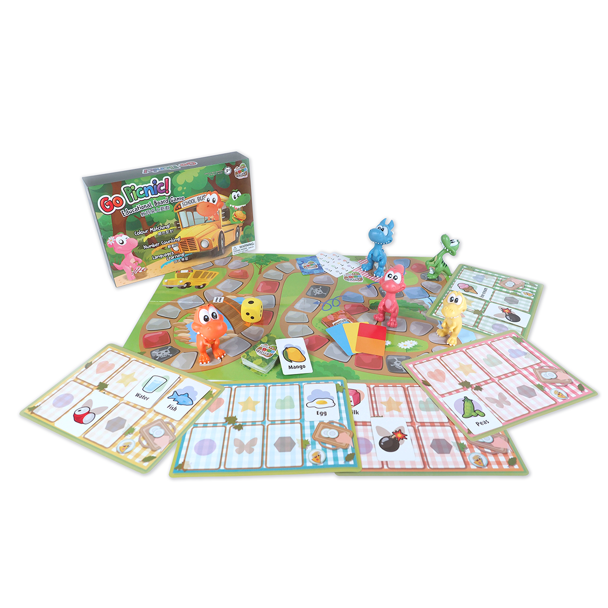 [小恐龍山谷] Go Picnic! 教育桌上遊戲 含五隻大恐龍棋子
