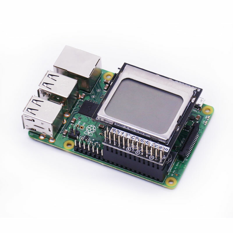 樹莓派1.6寸液晶顯示屏 CPU Info帶背光開關 樹莓派4B/3B+迷你LCD 2