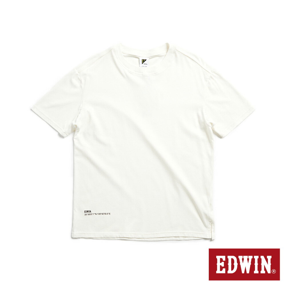EDWIN E.F.S冰河玉涼感機能短袖T恤-男款 白色 #丹寧服飾特惠