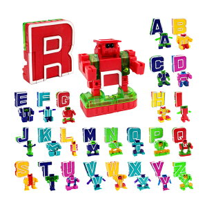 ABC字母變形積木機器人(每款2變/26款字母)(授權)【888便利購】
