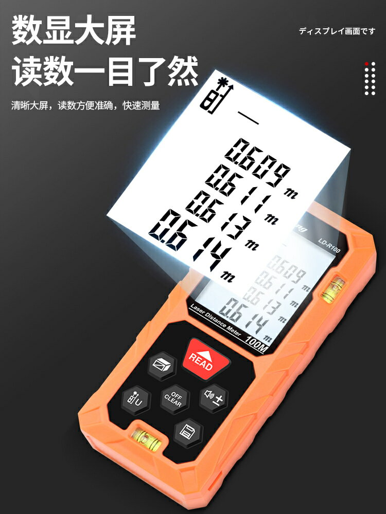 {公司貨 最低價}日本三量激光測距儀紅外線測量儀紅外手持式量房儀測距儀電子尺 2