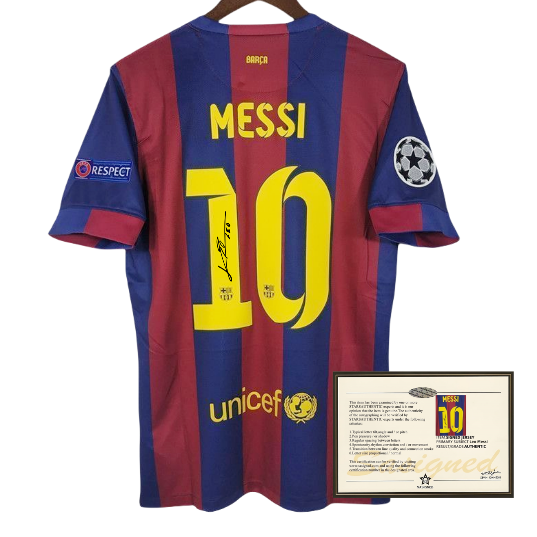 1415 messi football jersey printed signature shirt