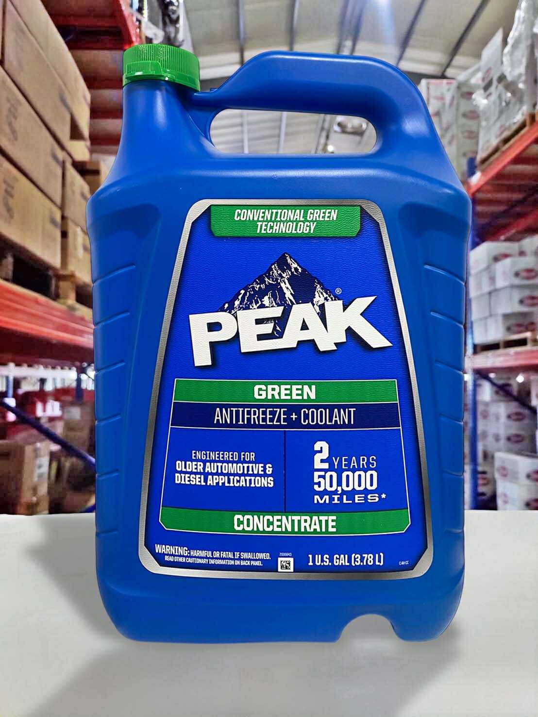 『油工廠』PEAK 美國 100% 長效型 濃縮 水箱精 防凍液 綠色 3.78L