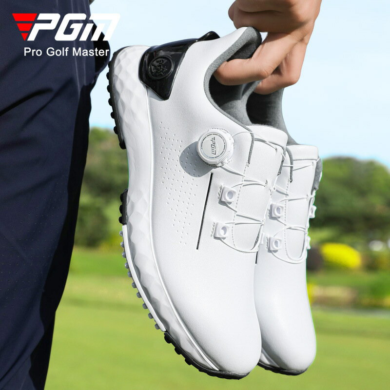 PGM 高爾夫鞋男款運動球鞋舒適緩震旋鈕鞋帶防水防側滑增高golf鞋