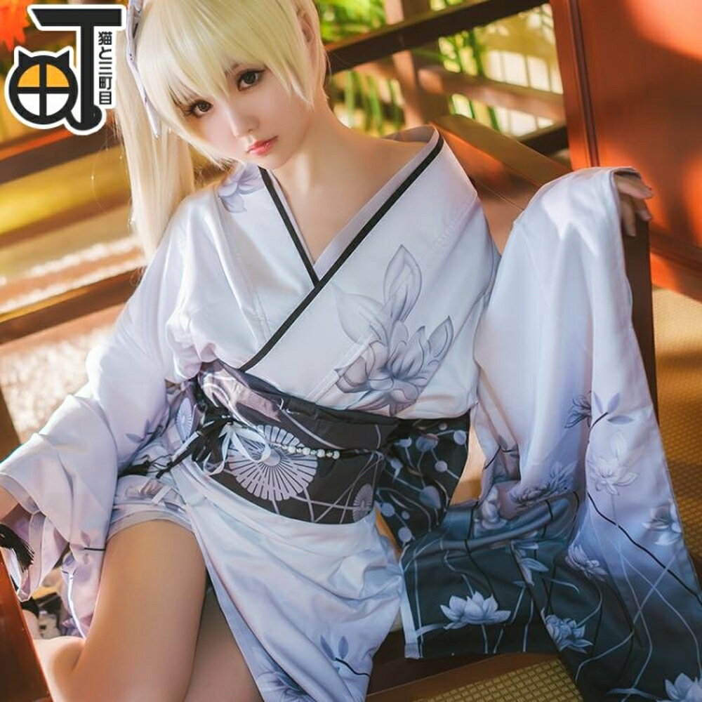 穹妹cos服緣之空春日野穹白色和服浴衣cosplay裝| 不二雜貨直營店| 樂天