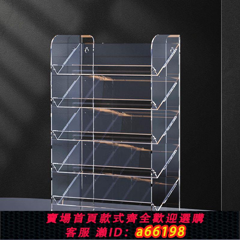 【臺灣公司 可開發票】大容量化妝品置物架桌面收納盒口紅眼影盤梳妝臺透明亞克力展示架