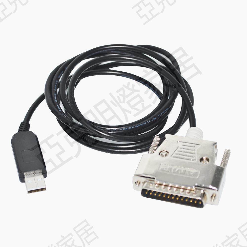 FTDI USB轉DB25 25針 島津電子天平 電子秤 RS232調試線 通訊線【亞德機械五金家居】